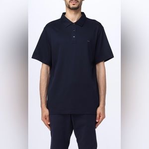 Michael Kors dark blue short sleeve polo shirt Size M 100% Cotton